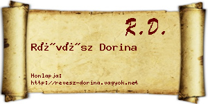 Révész Dorina névjegykártya